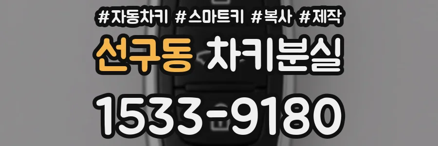 선구동 차키분실
