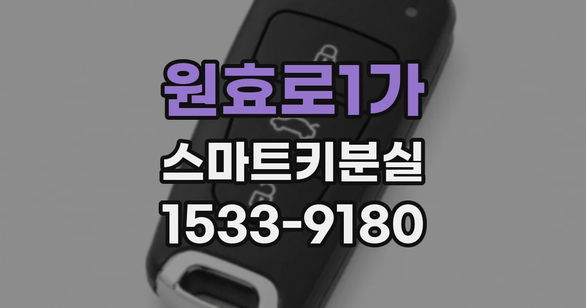 원효로1가 스마트키분실