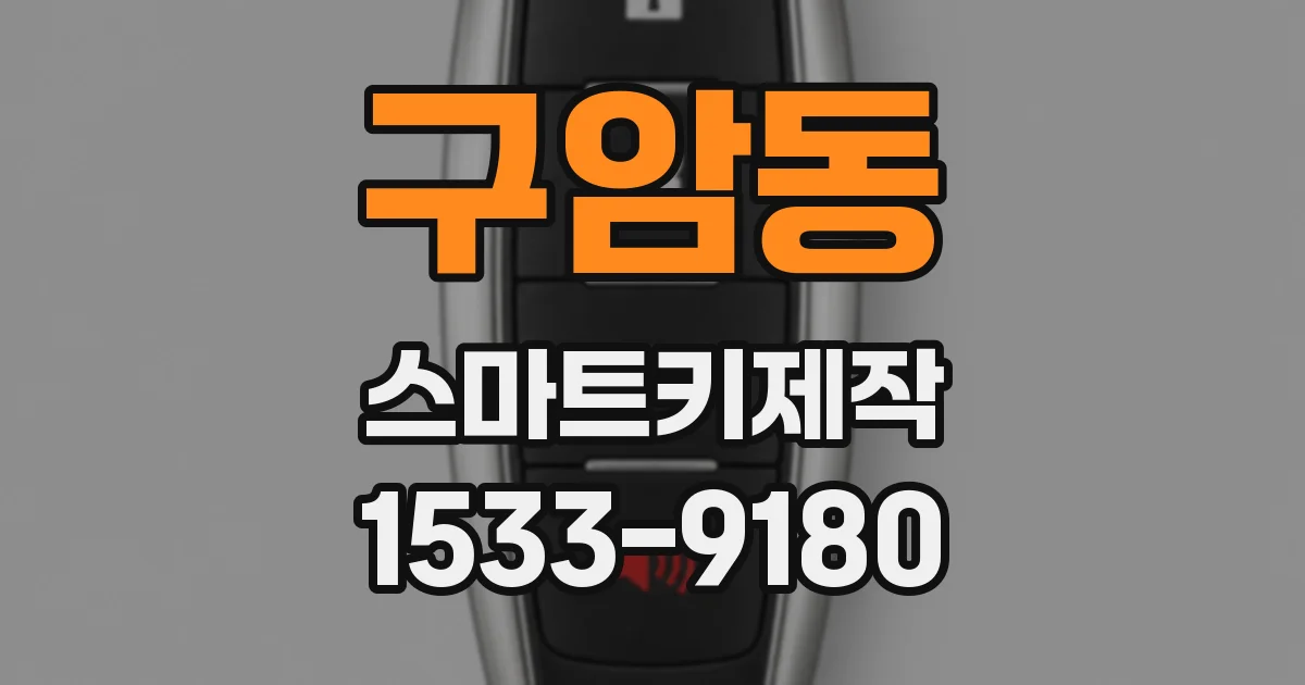구암동 스마트키제작
