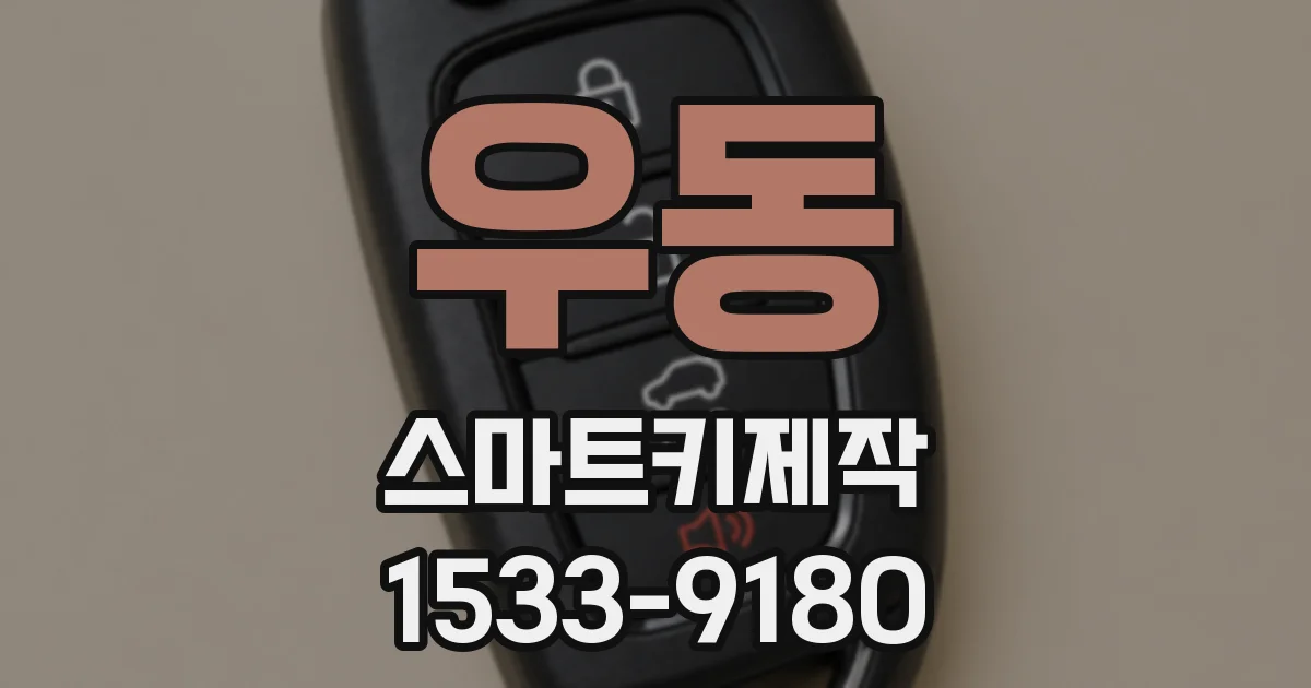 우동 스마트키제작