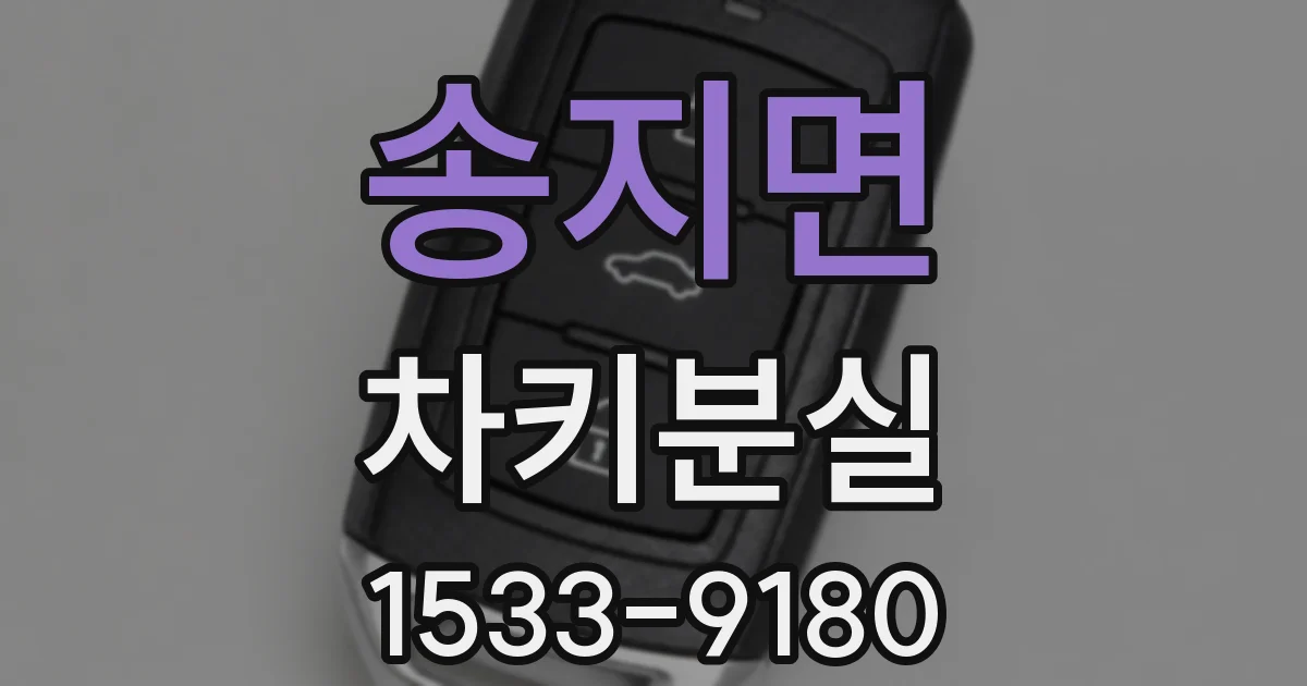 송지면 차키분실