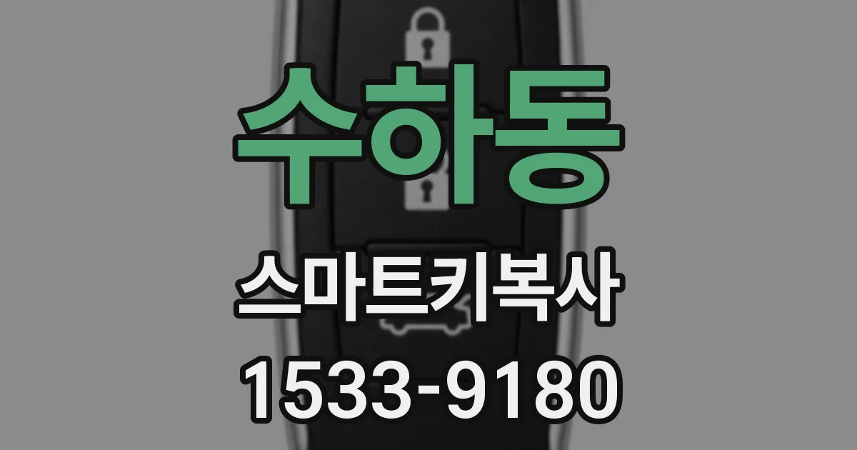 수하동 스마트키복사