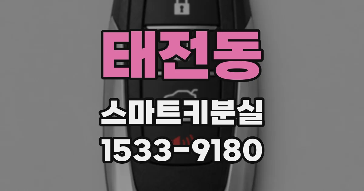 태전동 스마트키분실