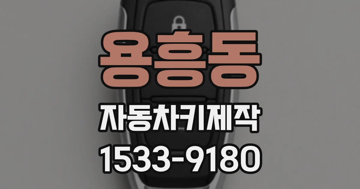 용흥동 자동차키제작