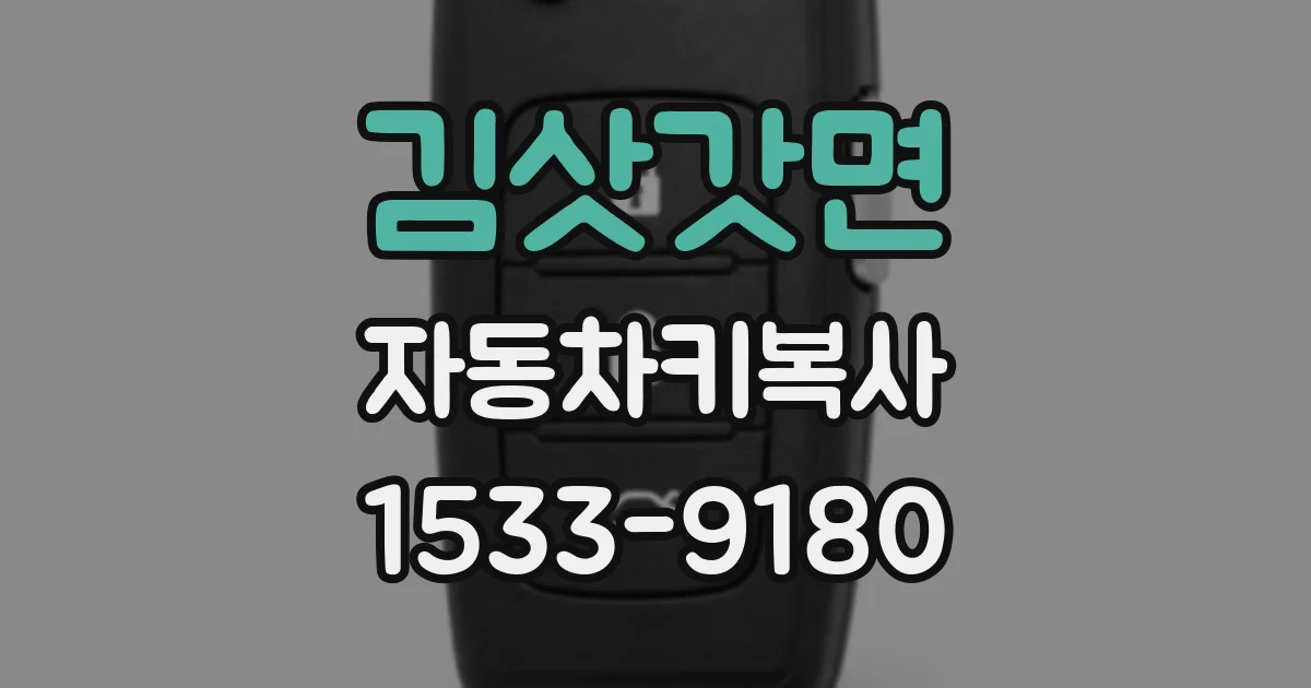 김삿갓면 자동차키복사
