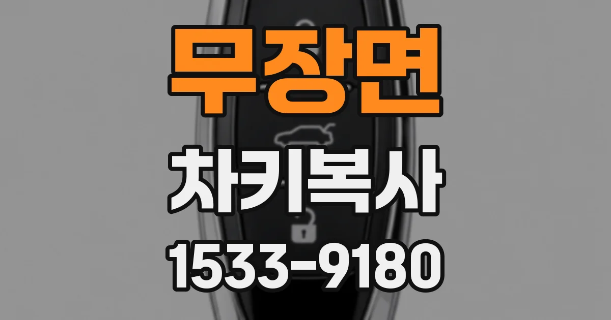 무장면 차키복사