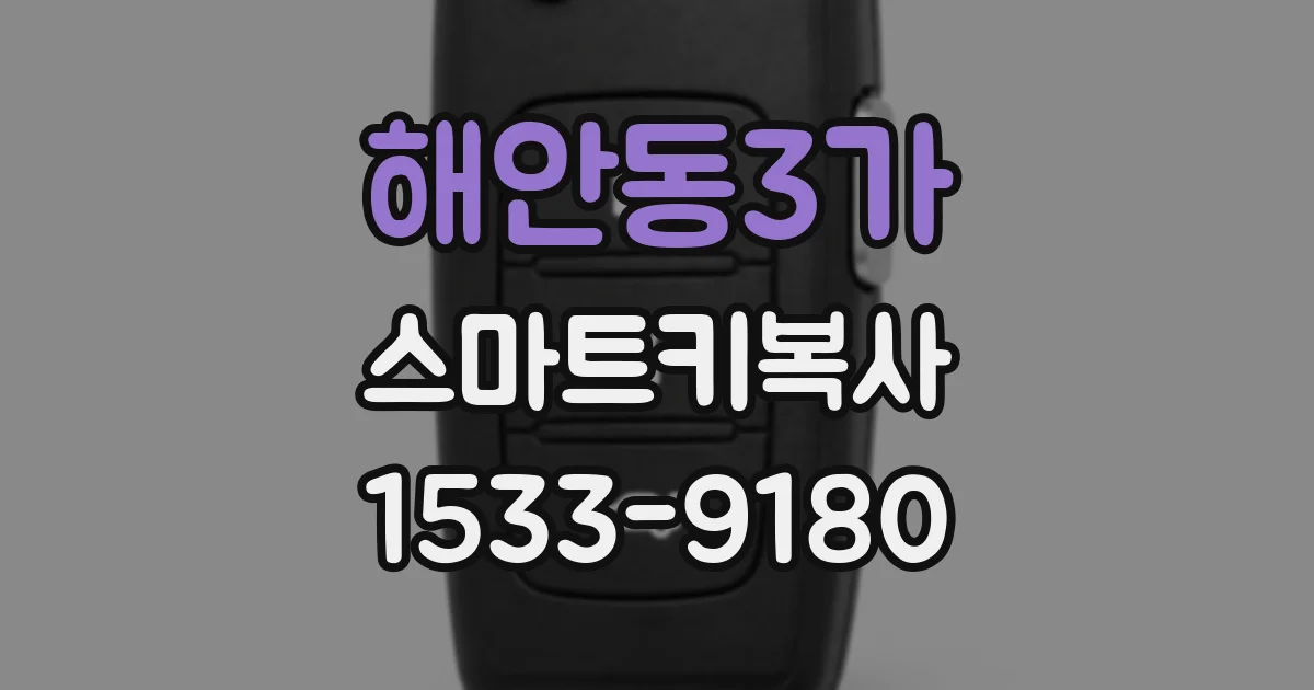해안동3가 스마트키복사