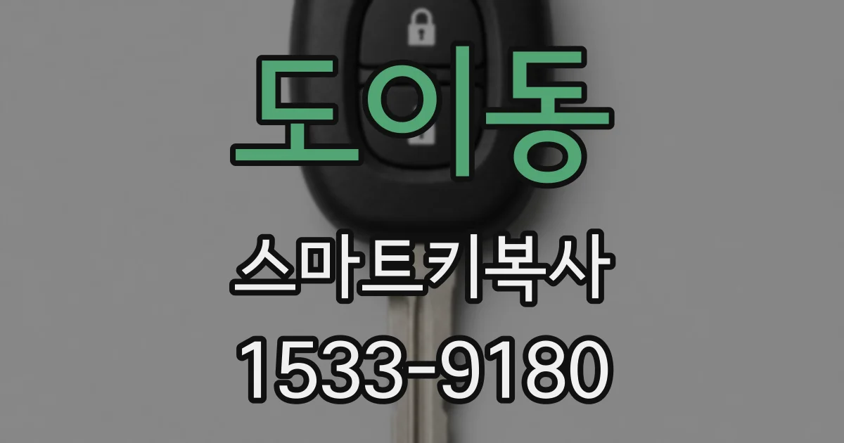 도이동 스마트키복사