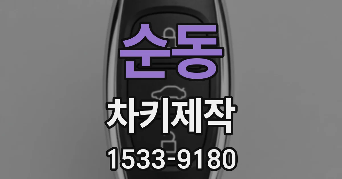 순동 차키제작