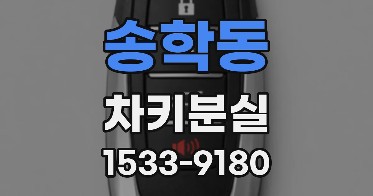 송학동 차키분실