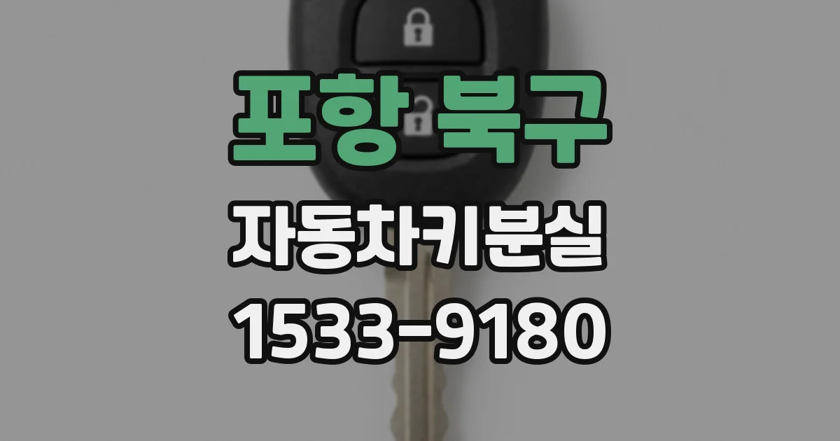포항 북구 자동차키분실