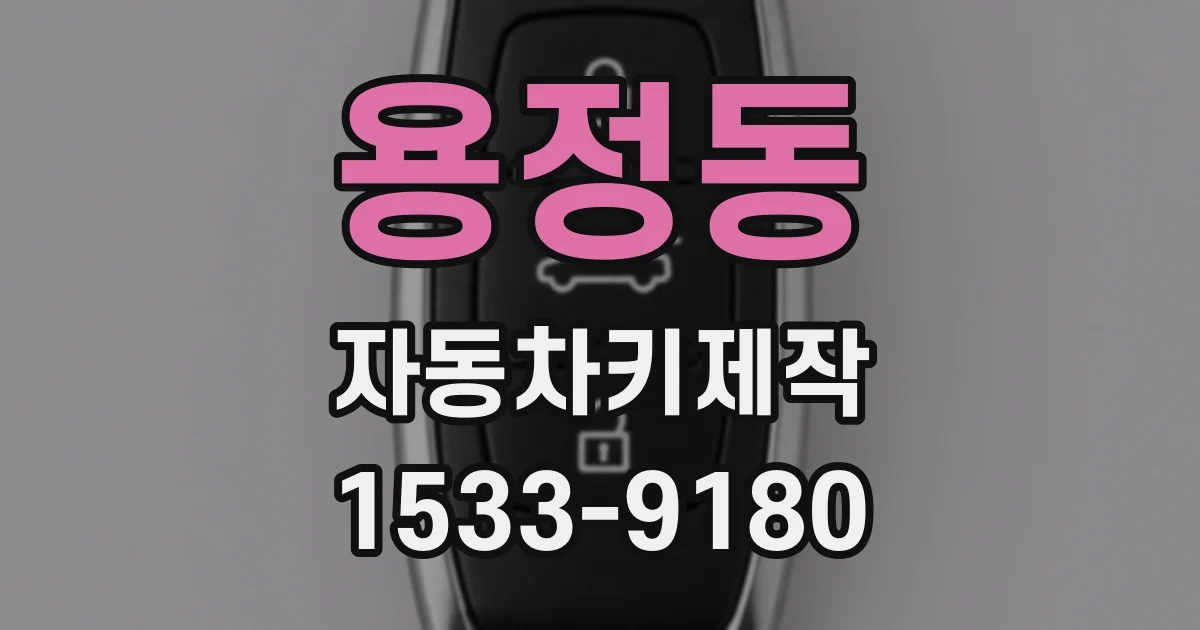 용정동 자동차키제작