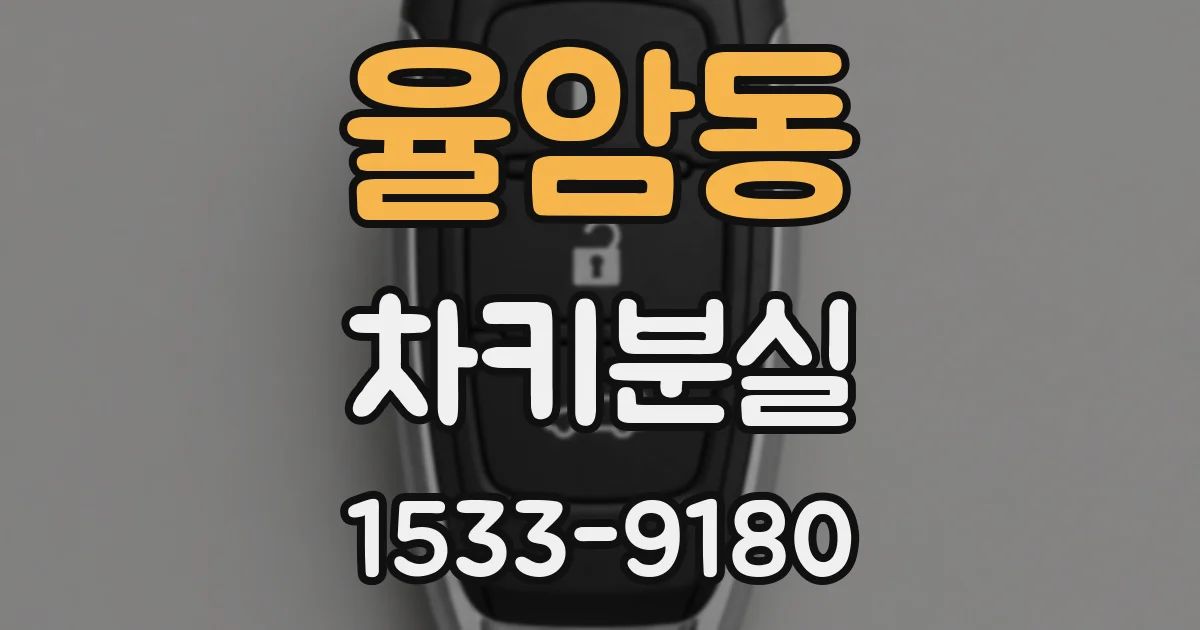 율암동 차키분실