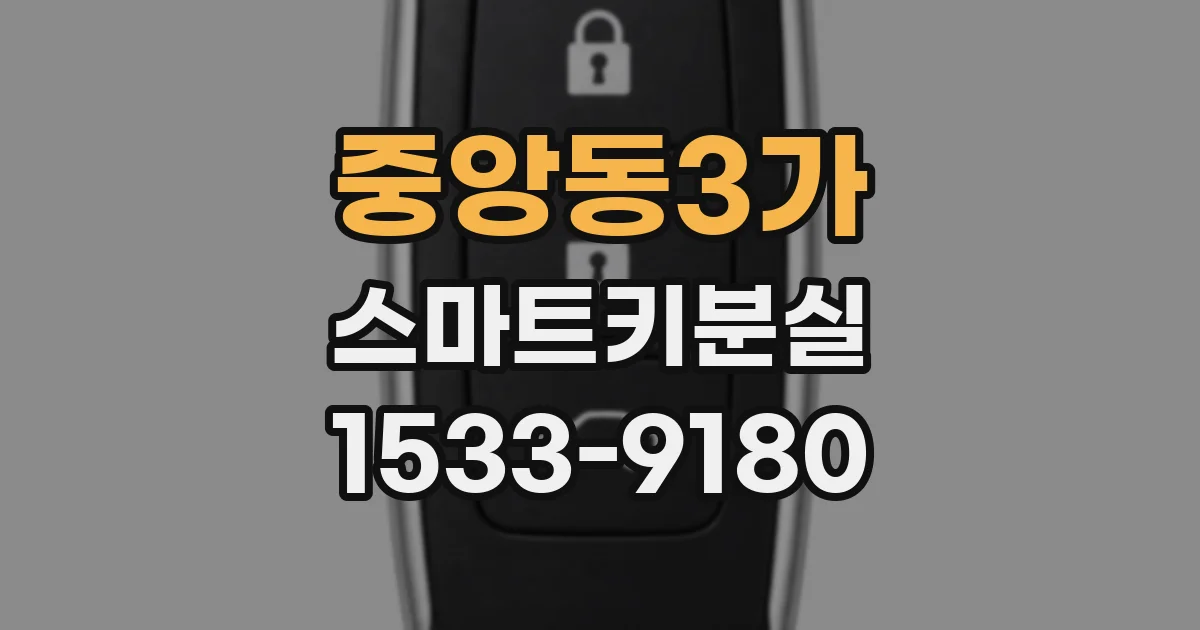 중앙동3가 스마트키분실