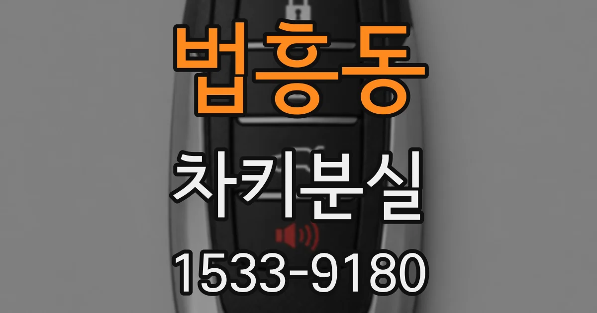 법흥동 차키분실