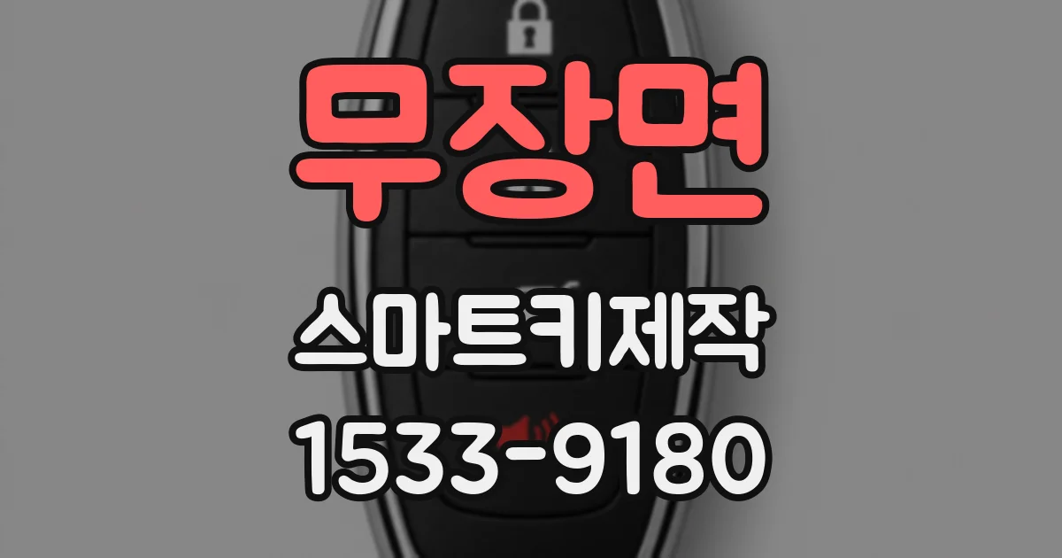 무장면 스마트키제작