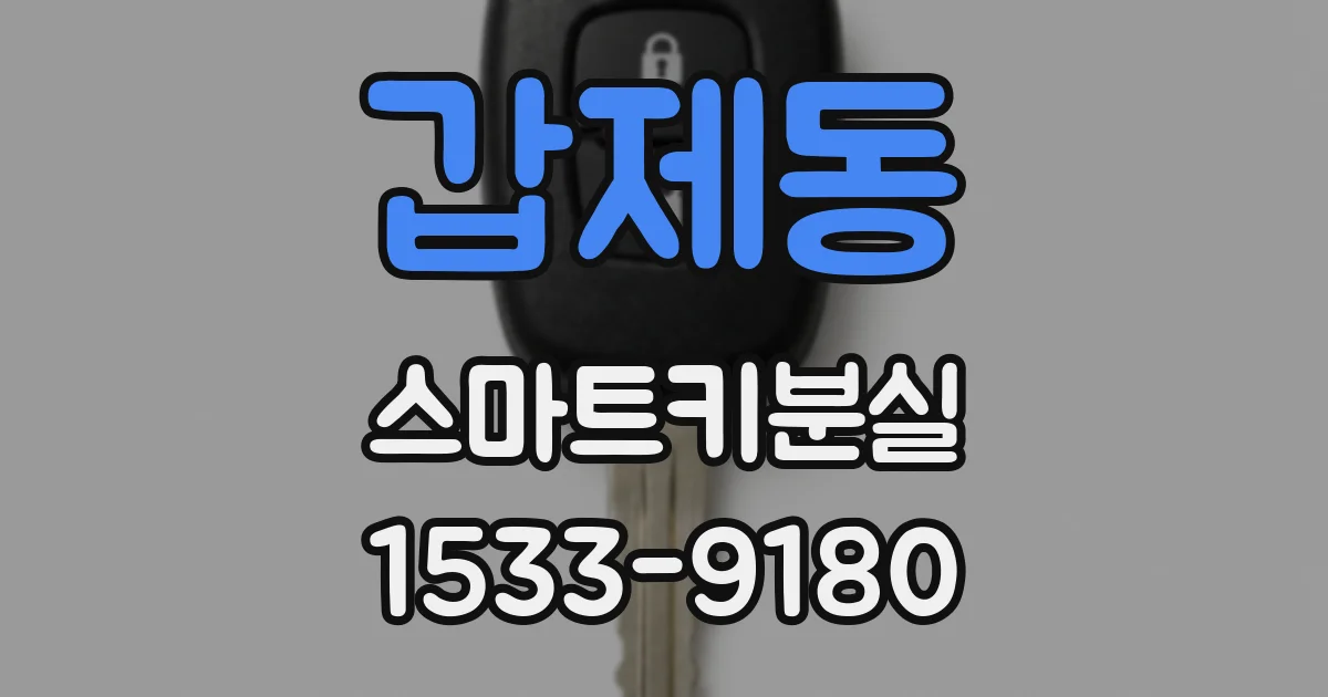 갑제동 스마트키분실