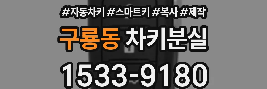구룡동 차키분실