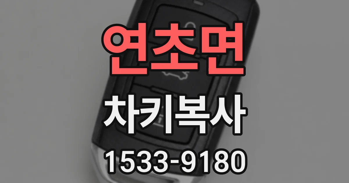 연초면 차키복사