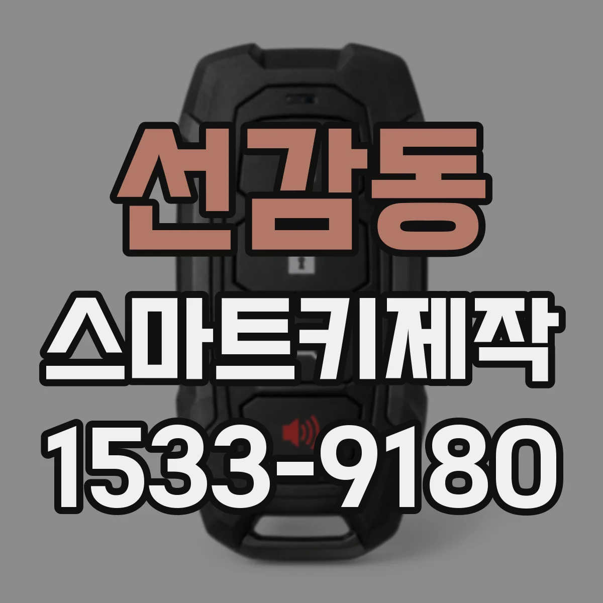 선감동 스마트키제작