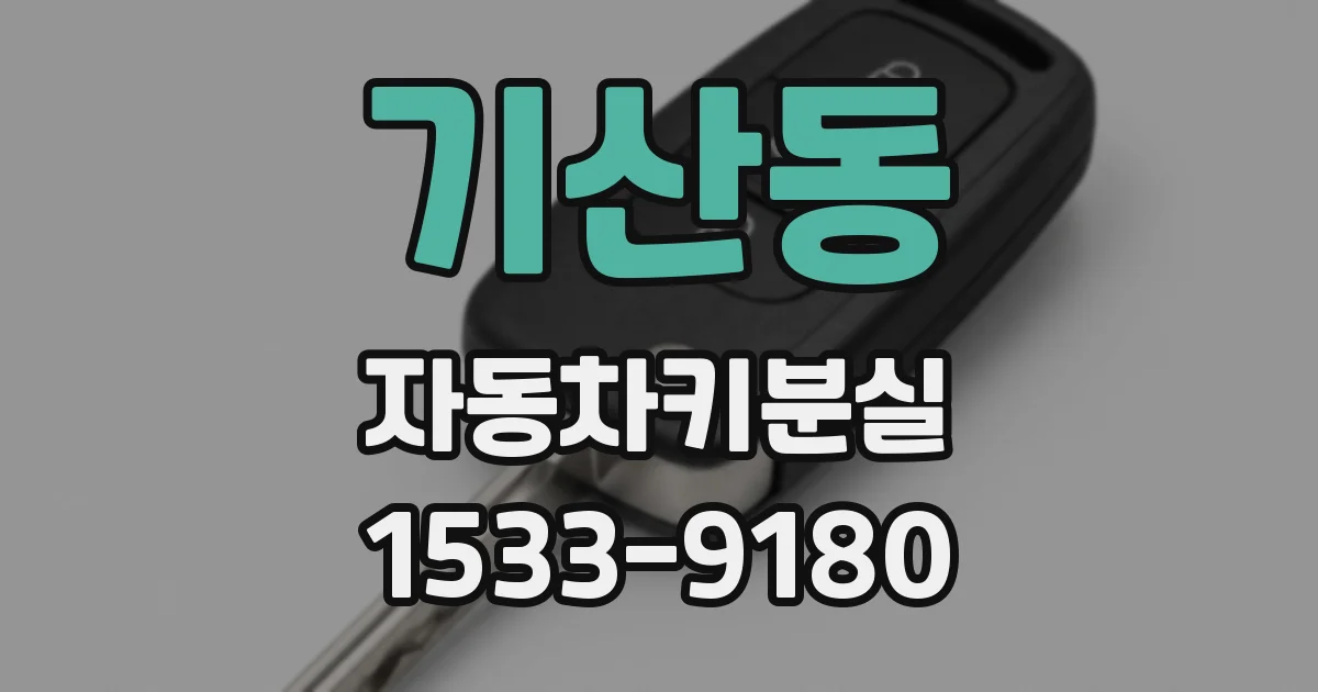 기산동 자동차키분실