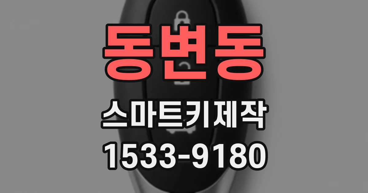 동변동 스마트키제작