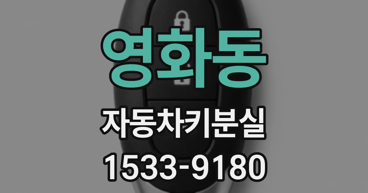 영화동 자동차키분실