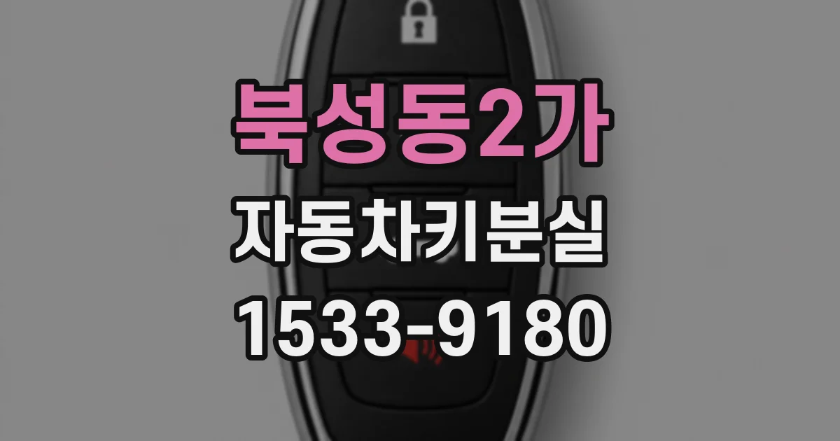 북성동2가 자동차키분실