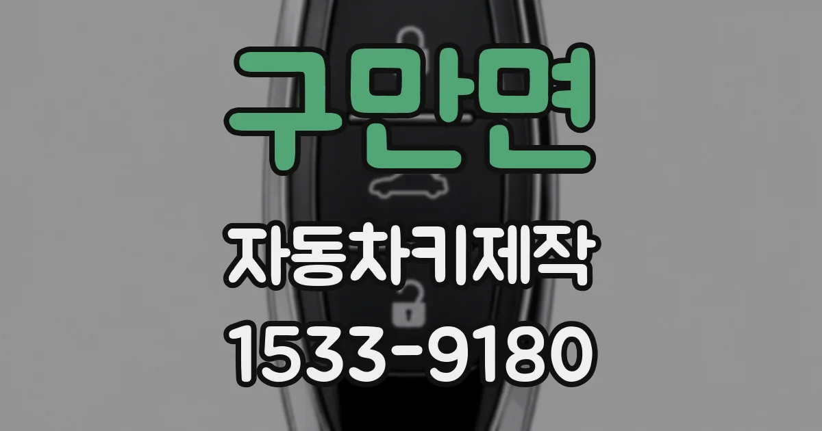 구만면 자동차키제작