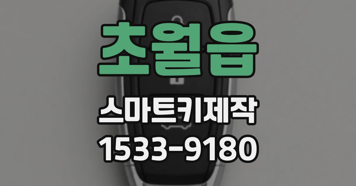 초월읍 스마트키제작