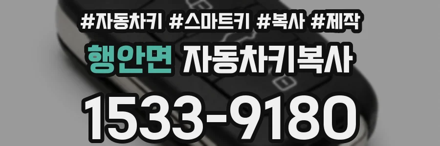 행안면 자동차키복사
