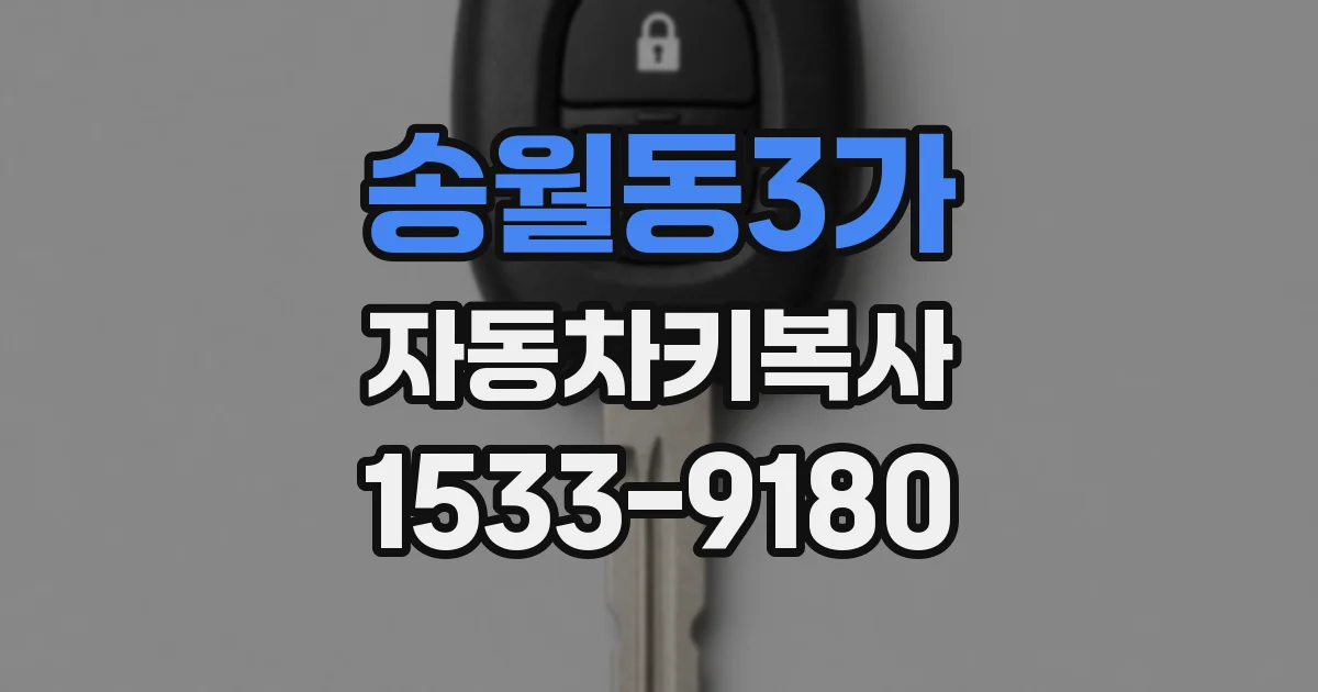 송월동3가 자동차키복사