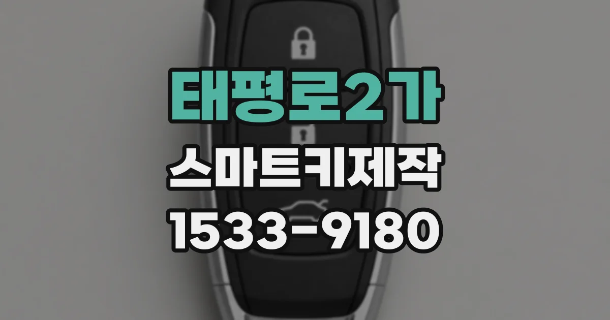 태평로2가 스마트키제작