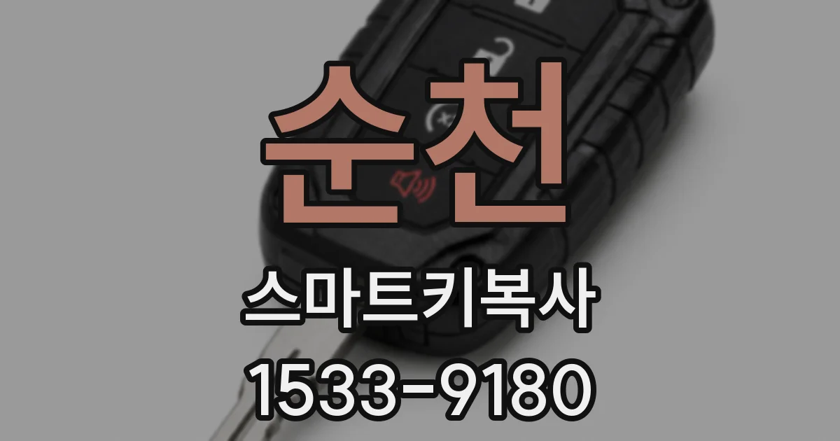 순천 스마트키복사