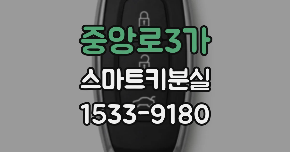 중앙로3가 스마트키분실