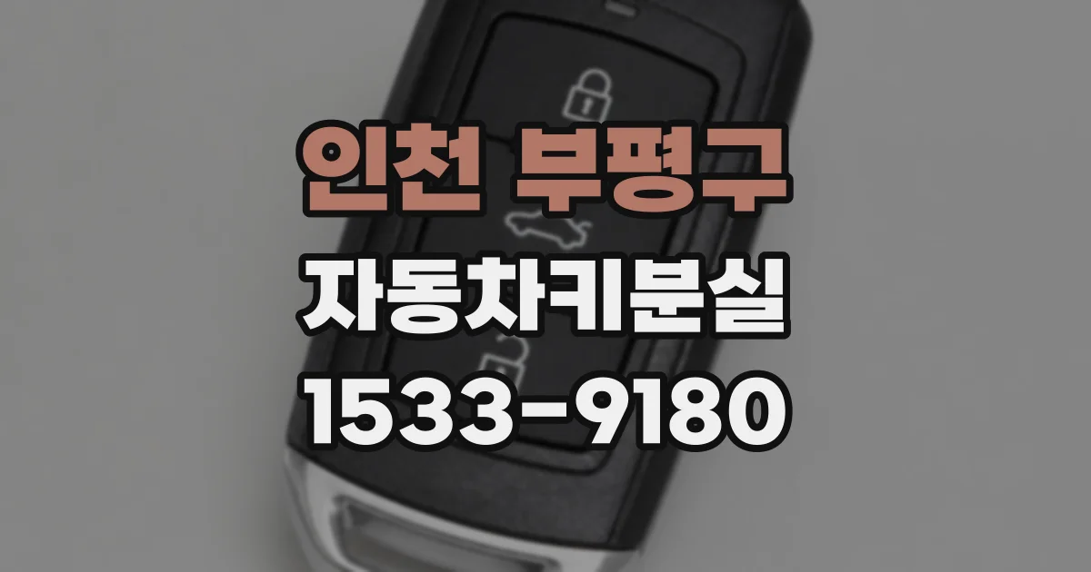 인천 부평구 자동차키분실