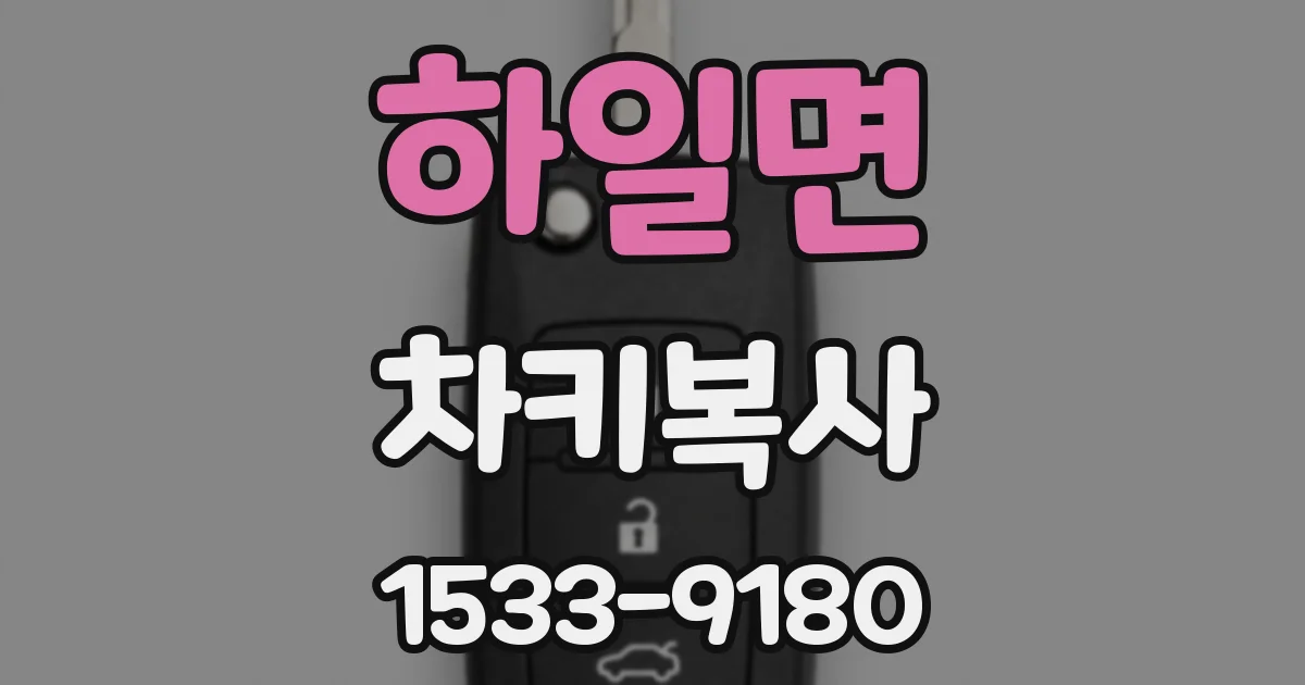 하일면 차키복사