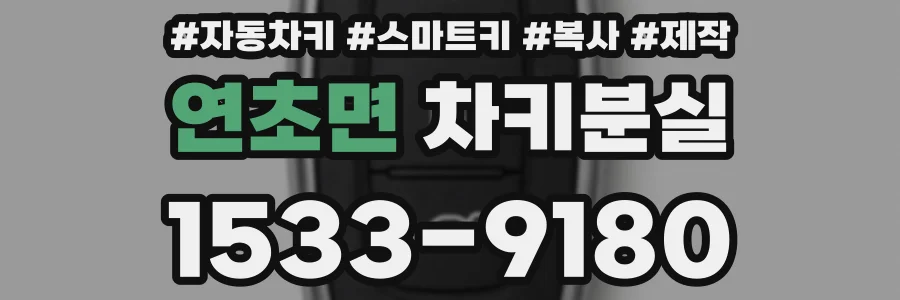 연초면 차키분실