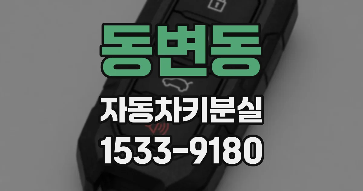 동변동 자동차키분실