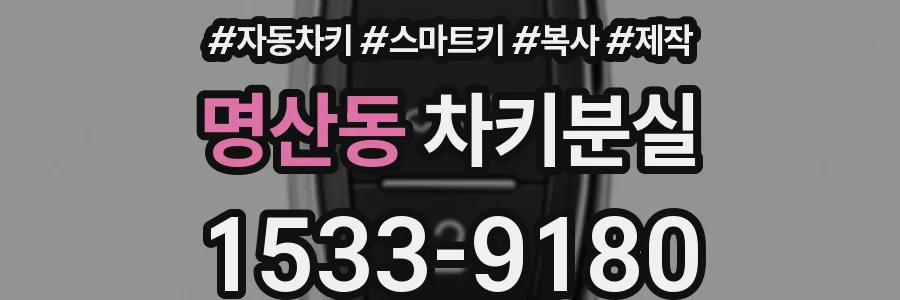 명산동 차키분실