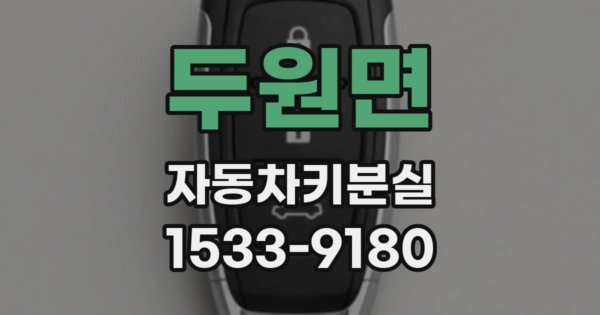 두원면 자동차키분실