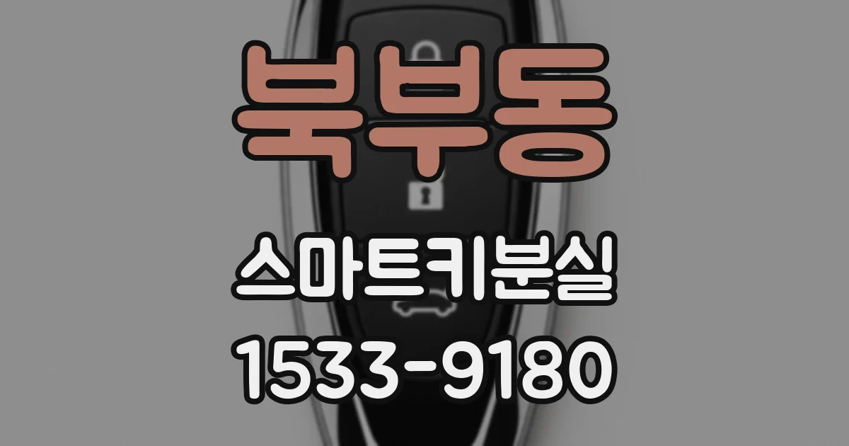 북부동 스마트키분실
