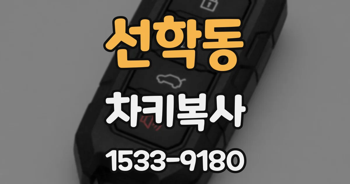 선학동 차키복사