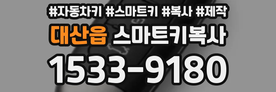 대산읍 스마트키복사