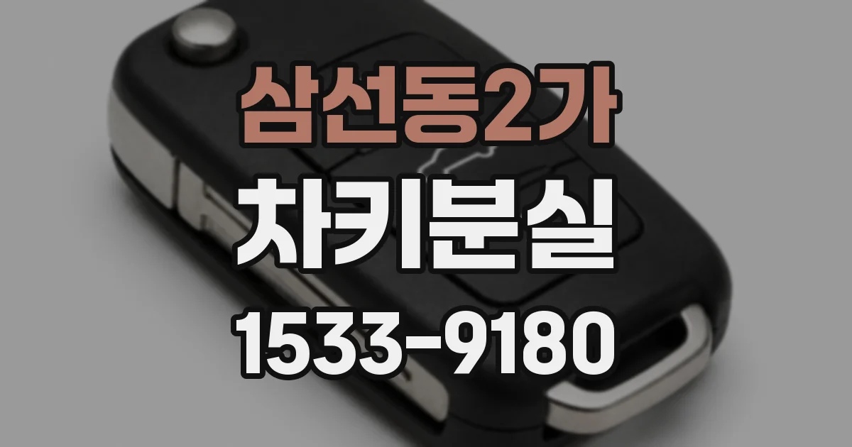 삼선동2가 차키분실