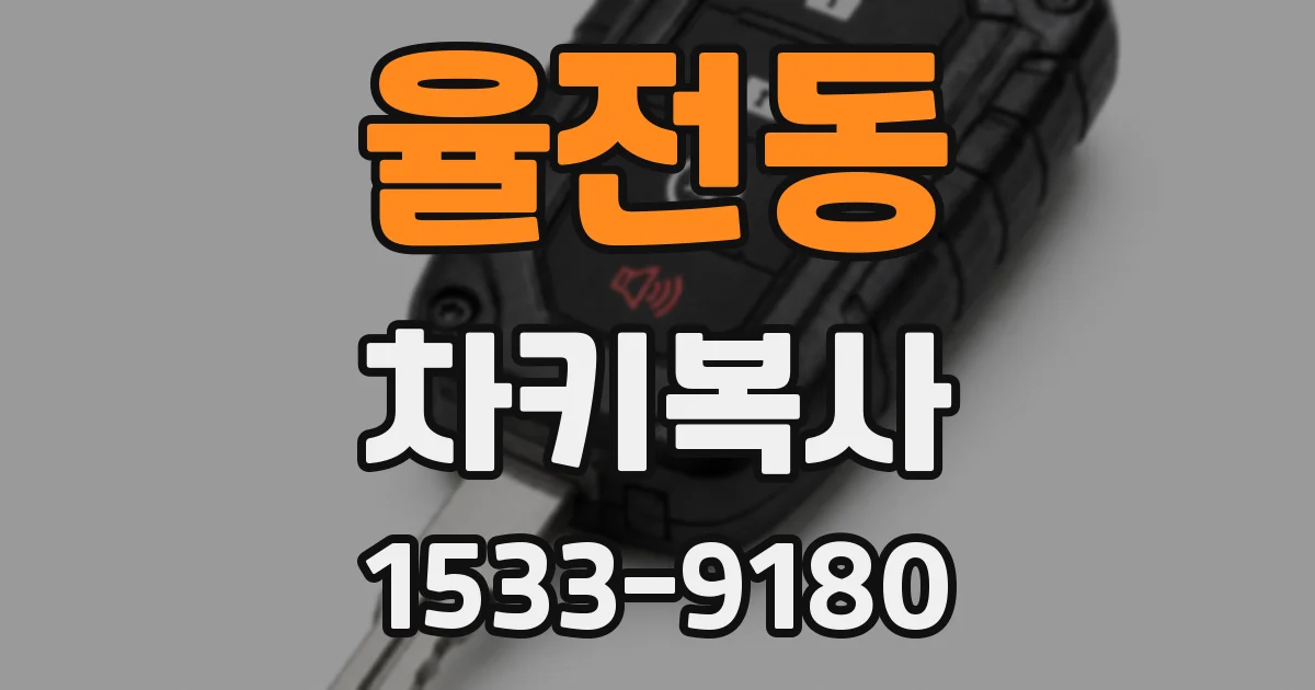 율전동 차키복사