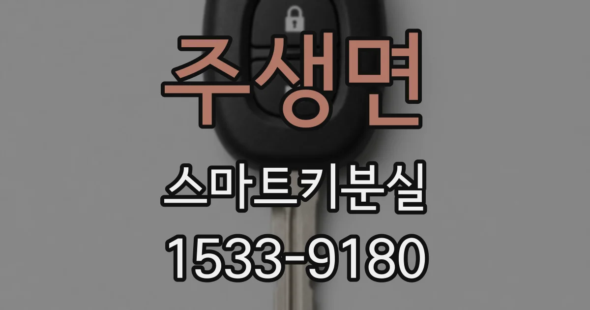 주생면 스마트키분실
