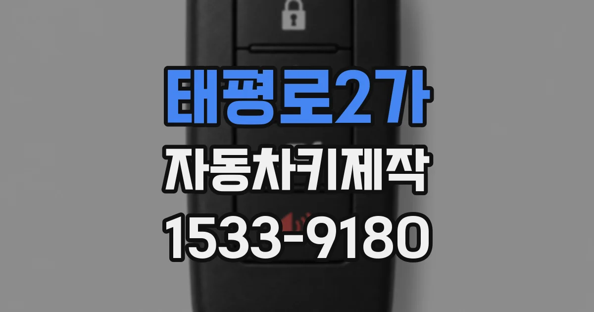 태평로2가 자동차키제작