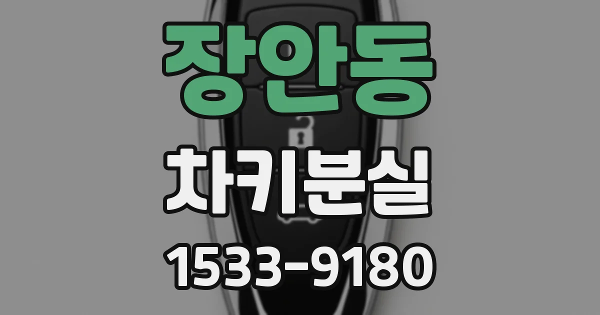 장안동 차키분실