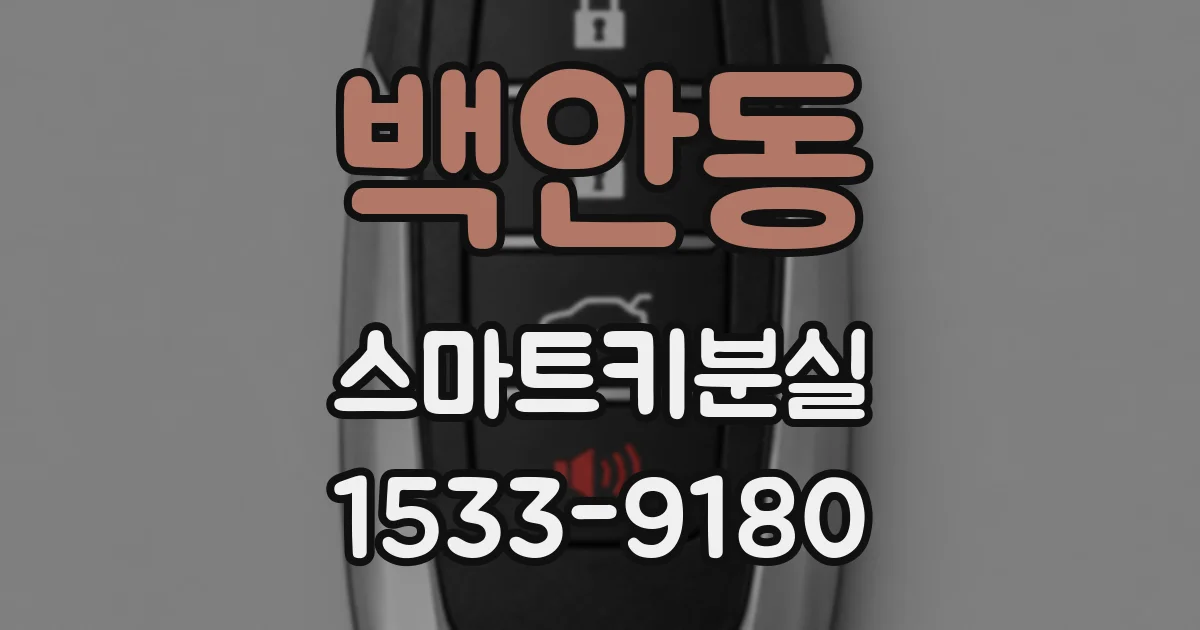 백안동 스마트키분실